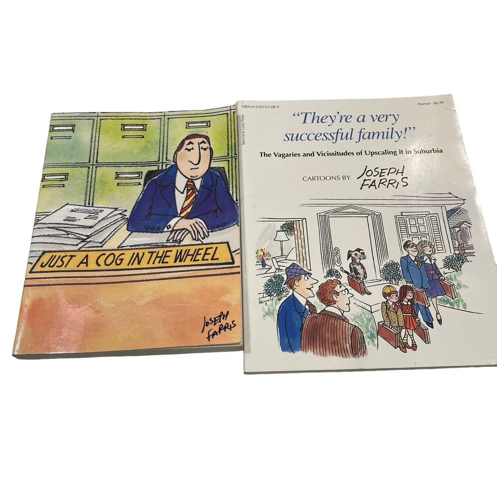 Lot 2 Joseph Farris Cartoon Books Just A Cog In The Wheel They’re A Very…